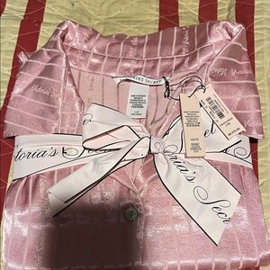 Victoria's Secret Light Pink Satin Pajama Set